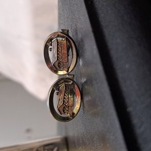 VINTAGE 1950'S ERA SILVERTONE CUFF LINKS